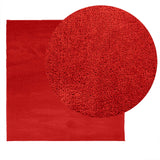 Tapis vidaxl Oviedo Low -Pile 160x160 cm rouge