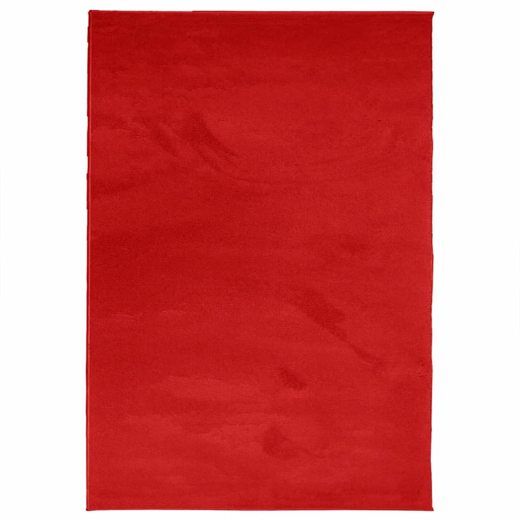 Vidaxl rug Oviedo Low -pile 200x280 cm red