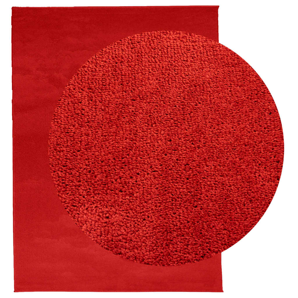 Tapis vidaxl Oviedo Low -Pile 240x340 cm rouge