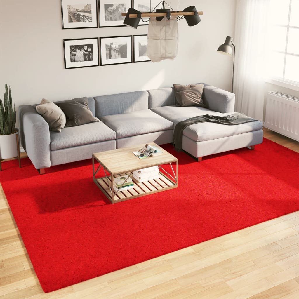 Vidaxl vloerkleed oviedo laagpolig 240x340 cm rood