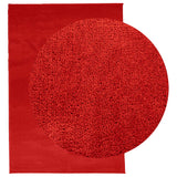 Vidaxl alfombra oviedo bajo -pile 300x400 cm rojo