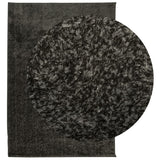 Vidaxl Rug istan fir héije Koppel glänzend 140x200 cm Anthhracit -cored