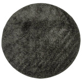 Vidaxl Rug Istan Allpile Glossy Ø 80 cm anthracite -colored