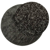 Vidaxl Rug Istan All -Pile Glossy Ø 160 cm Anthracite -farvet