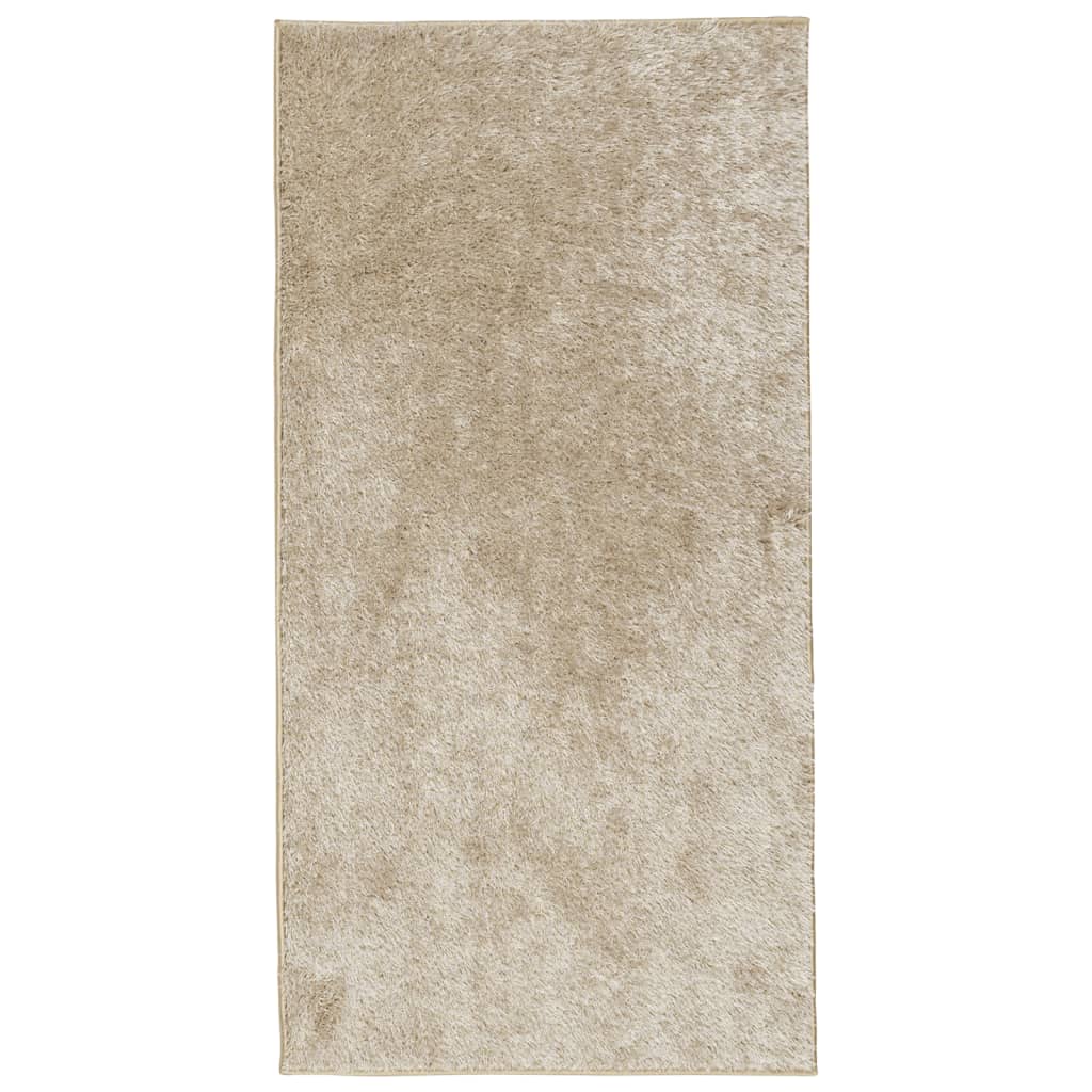 Vidaxl -mattan istan High Pile Glossy 80x150 cm Beige