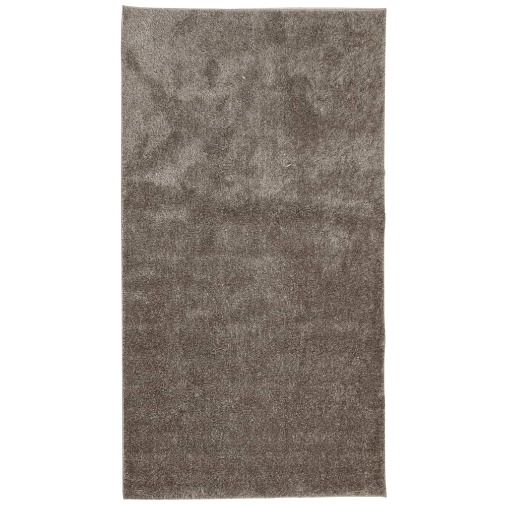 Vidaxl rug istan héije Pile glänzend 80x150 cm Grau