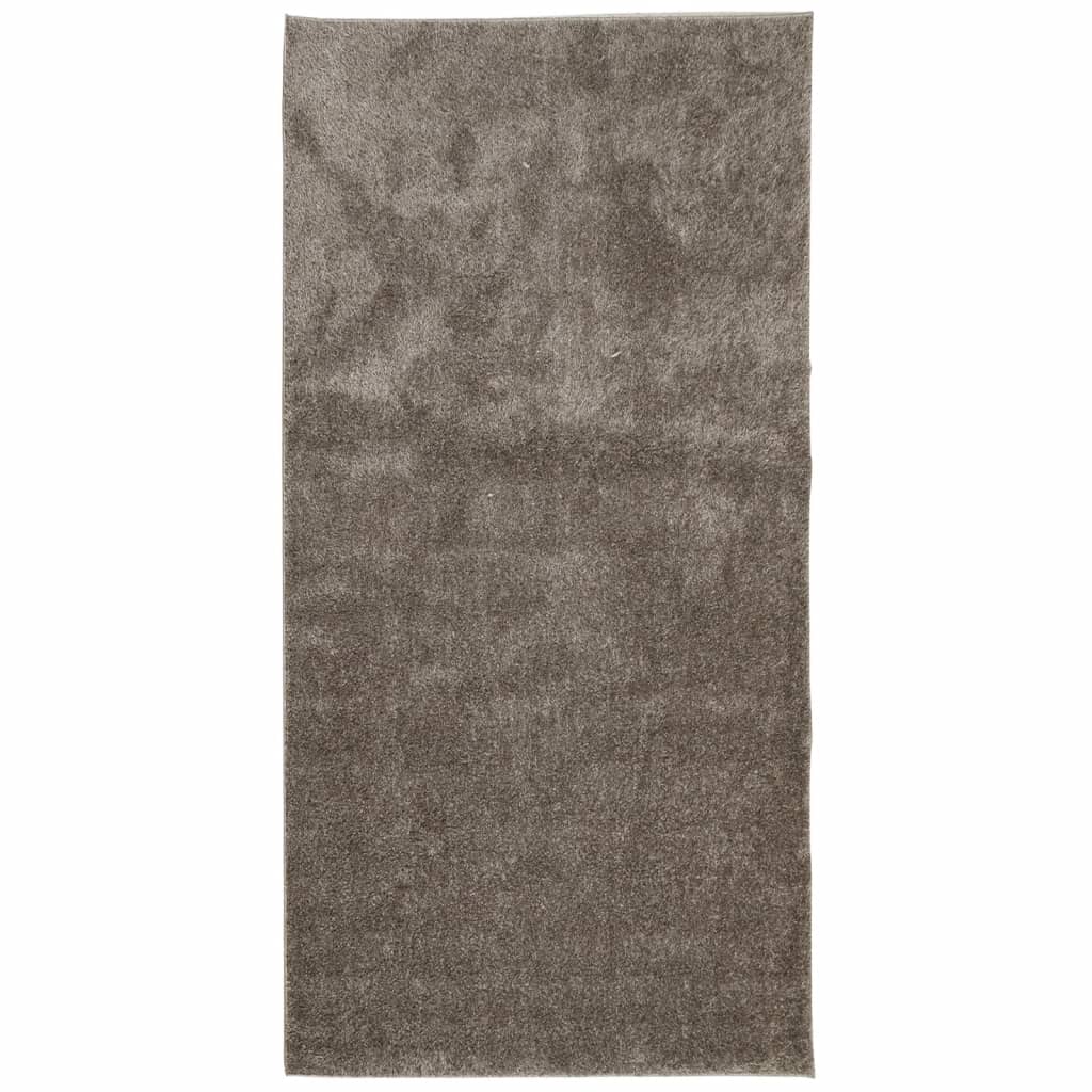 Vidaxl rug istan fir héije Koppel glänzend 100x200 cm Grey