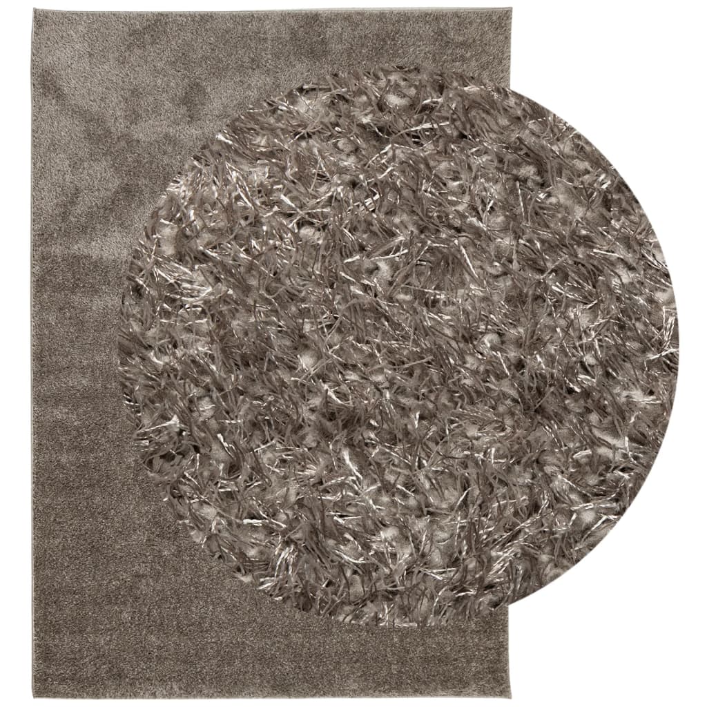 Vidaxl rug istan héije Schnouer glänzend 140x200 cm Grey