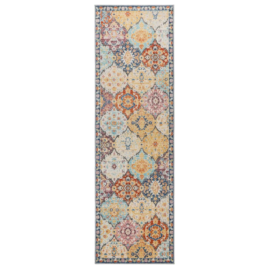 Vidaxl tapis arbizu à l'intérieur et à l'extérieur style vintage 80x250 cm