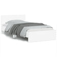 Vidaxl bedframe met hoofdbord en led-verlichting wit 100x200 cm