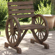 Vidaxl tuinstoel 58x58x78,5 cm massief vurenhout