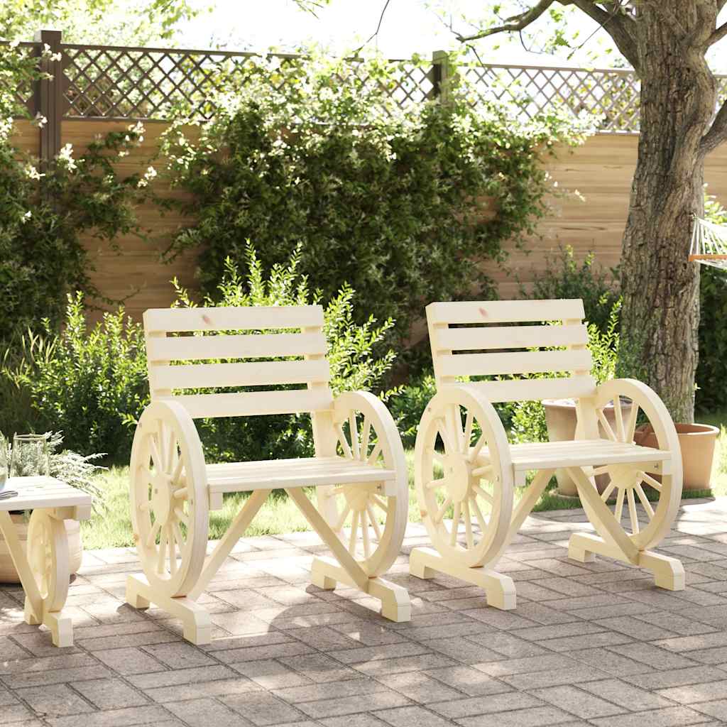 Vidaxl tuinstoelen 2 st 58x58x78,5 cm massief vurenhout