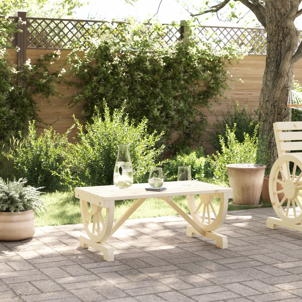 Vidaxl tuintafel 90x50x40 cm massief vurenhout