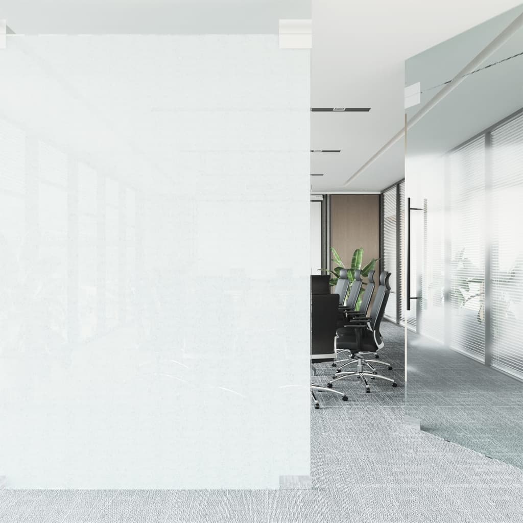 Vidaxl raamfolie mat 45x500 cm pvc grijs