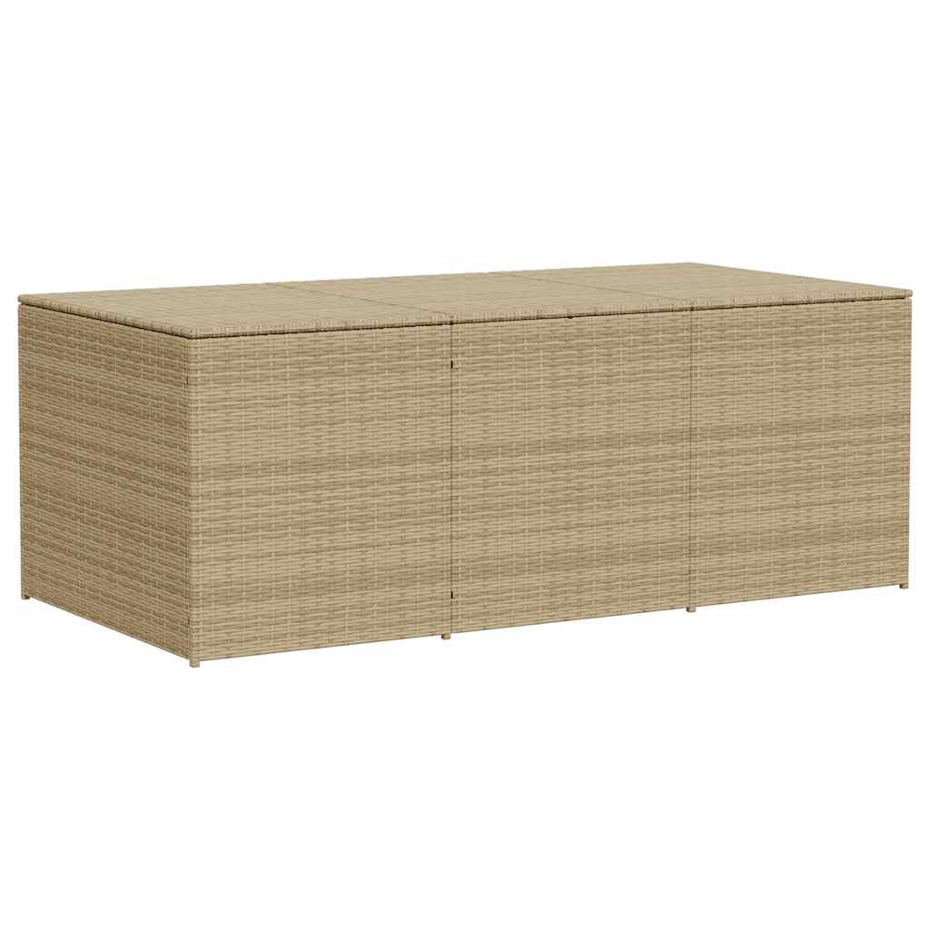 Vidaxl tuinbox 984 l poly rattan gemengd beige
