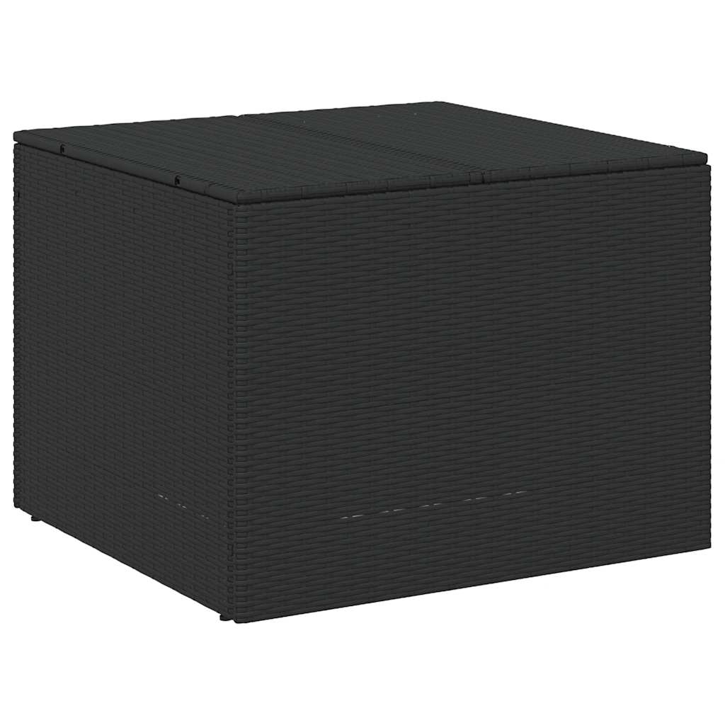 Vidaxl tuinbox 291 l poly rattan zwart