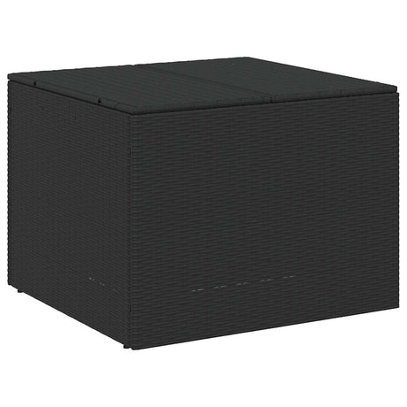 Vidaxl tuinbox 291 l poly rattan zwart