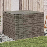 Vidaxl tuinbox 291 l poly rattan grijs