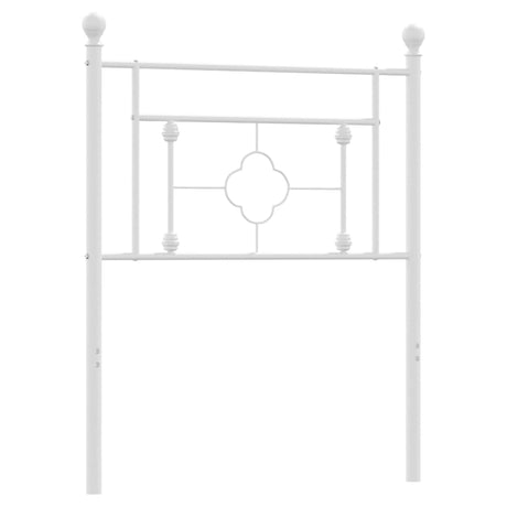 Vidaxl vervangend hoofdbord 75 cm metaal wit
