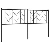 Vidaxl vervangend hoofdbord 160 cm metaal zwart