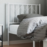 Vidaxl vervangend hoofdbord 80 cm metaal wit
