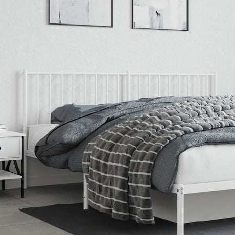 Vidaxl vervangend hoofdbord 180 cm metaal wit