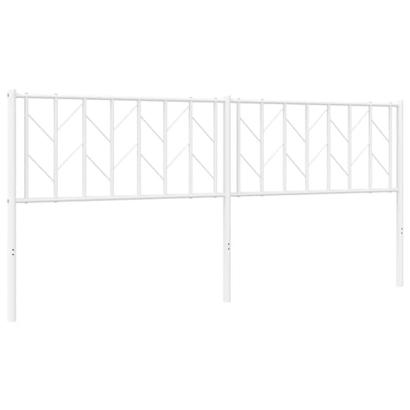 Vidaxl vervangend hoofdbord 193 cm metaal wit