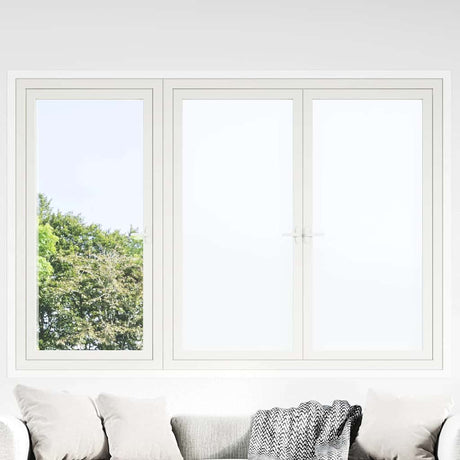 Vidaxl raamfolies 5 st statisch mat pvc wit