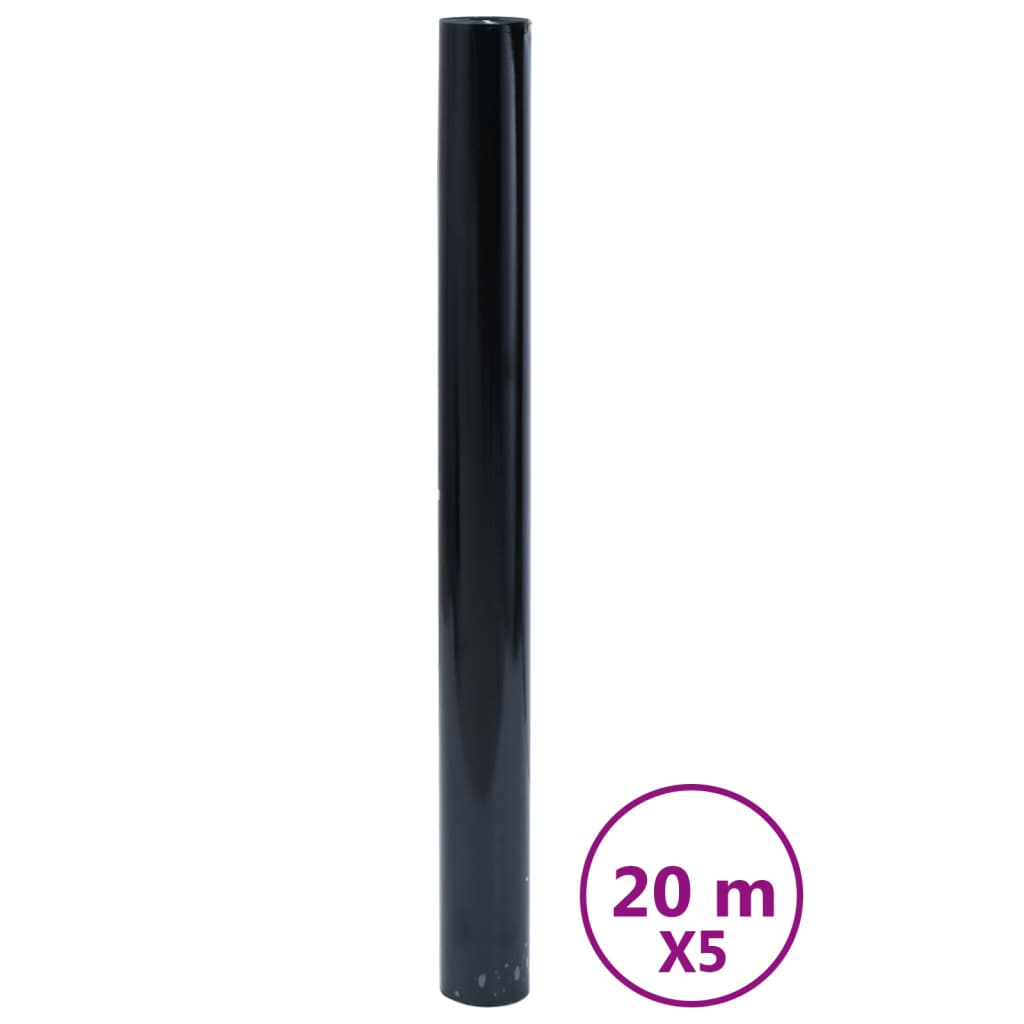 Vidaxl Window Foly 5 St STATAT MATTE PVC Black