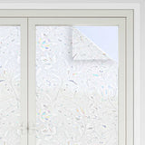 Vidaxl raamfolies 2 st mat bloemenpatroon pvc