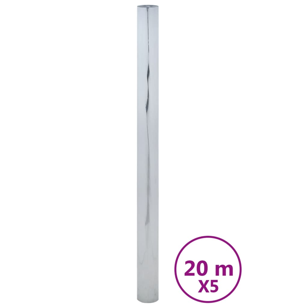 Vidaxl sunfolies 5 st statique réfléchie pvc argent coloré