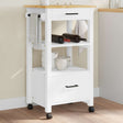 Vidaxl keukentrolley monza 48x40x88,5 cm massief grenenhout