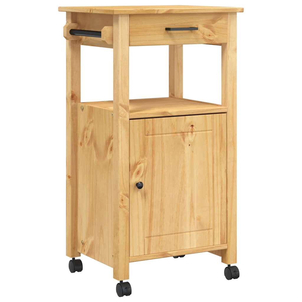 Vidaxl keukentrolley monza 48x40x88,5 cm massief grenenhout