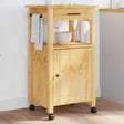 Vidaxl keukentrolley monza 48x40x88,5 cm massief grenenhout