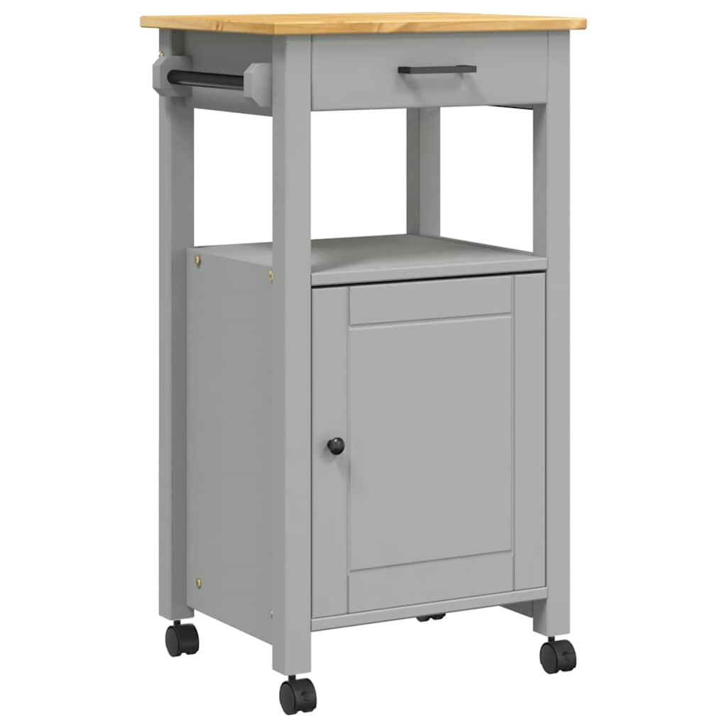 Vidaxl keukentrolley monza 48x40x88,5 cm massief grenenhout