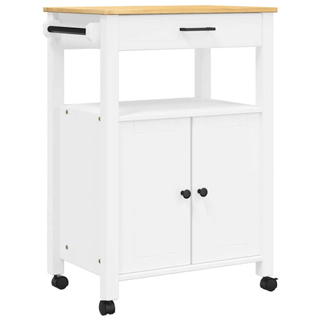 Vidaxl keukentrolley monza 60x40x88,5 cm massief grenenhout