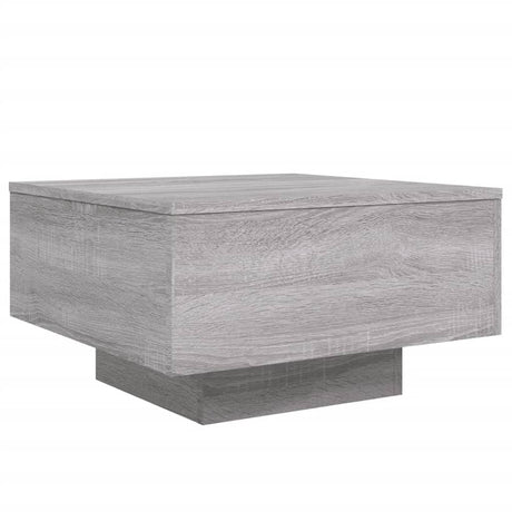 Vidaxl salontafel 55x55x31 cm bewerkt hout grijs sonoma eikenkleurig
