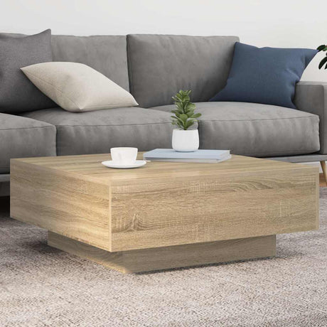 Vidaxl salontafel 80x80x31 cm spaanplaat sonoma eikenkleurig