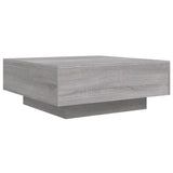 Vidaxl salontafel met led-verlichting 80x80x31 cm grijs sonoma eiken