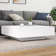 Vidaxl salontafel 100x100x31 cm bewerkt hout wit