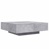 Vidaxl salontafel met led-verlichting 100x100x31 cm betongrijs