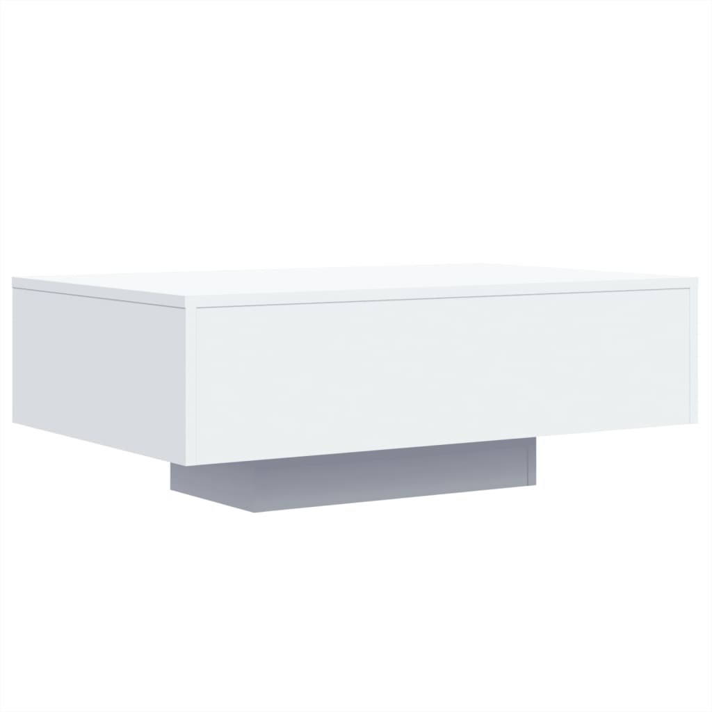 Vidaxl salontafel met led-verlichting 85x55x31 cm wit