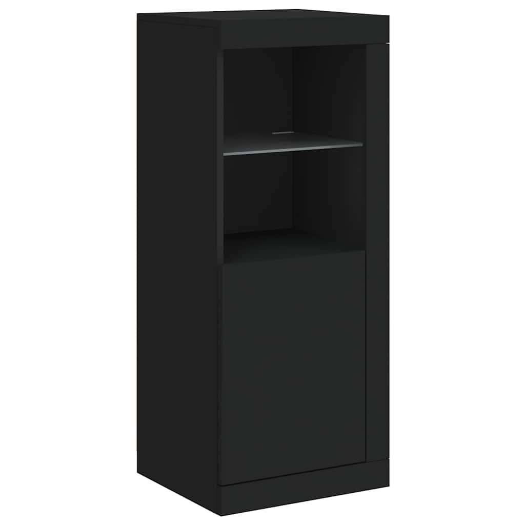 Vidaxl dressoir met led-verlichting 41x37x100 cm zwart