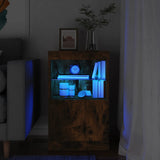 Vidaxl dressoir met led-verlichting 41x37x67 cm gerookt eikenkleurig