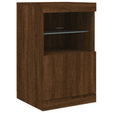 Vidaxl dressoir met led-verlichting 41x37x67 cm bruin eikenkleur