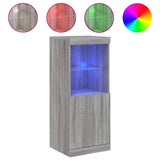 Vidaxl dressoir met led-verlichting 41x37x100 cm grijs sonoma eiken