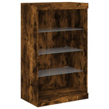 Vidaxl dressoir met led-verlichting 60,5x37x100 cm gerookt eikenkleur