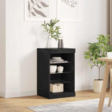 Vidaxl dressoir met led-verlichting 41x37x67 cm zwart