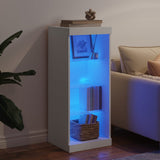 Vidaxl dressoir met led-verlichting 41x37x100 cm wit
