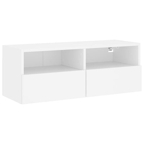 Vidaxl tv-wandmeubel 80x30x30 cm bewerkt hout wit